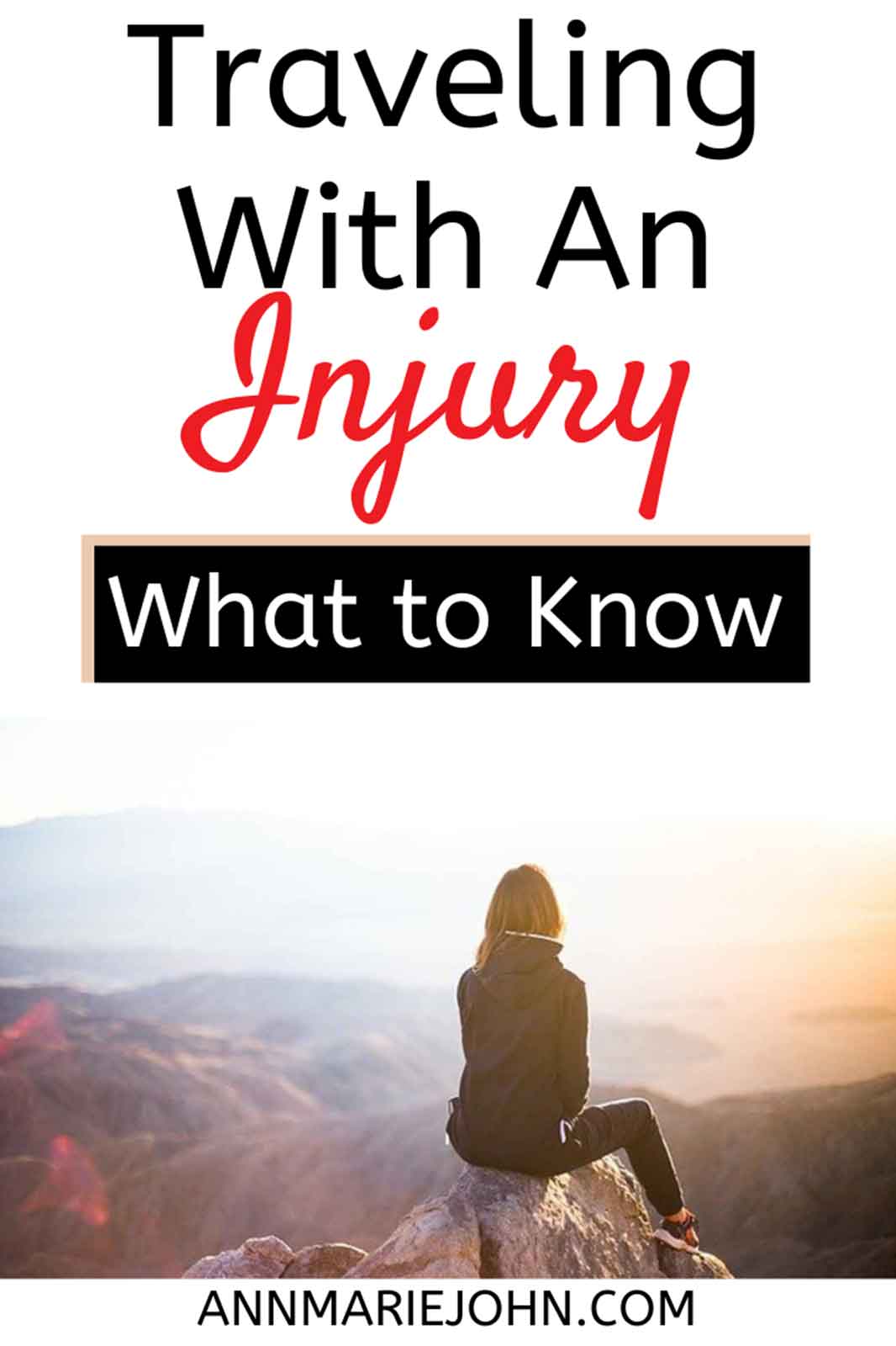 Handy Tips To Remember When Traveling With An Injury