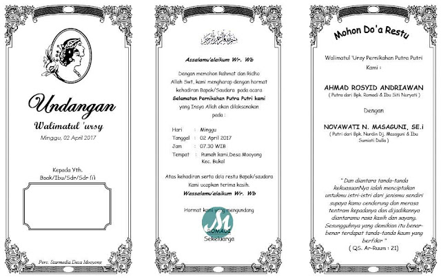 35+ Contoh Undangan Walimatul Ursy yang Bisa di Edit