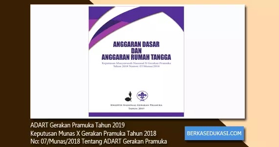 Adart Gerakan Pramuka Tahun 2019 Berkas Edukasi