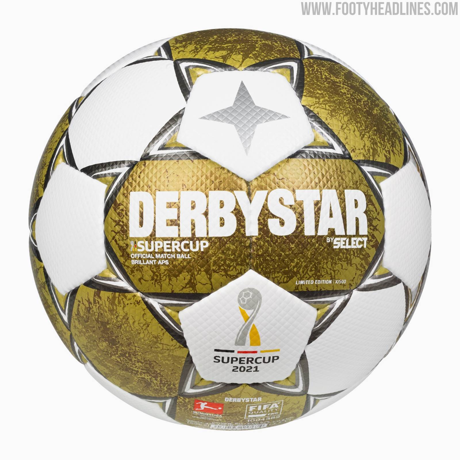mat Hol Sneeuwstorm Derbystar 2021 German Super Cup Ball Released - Footy Headlines