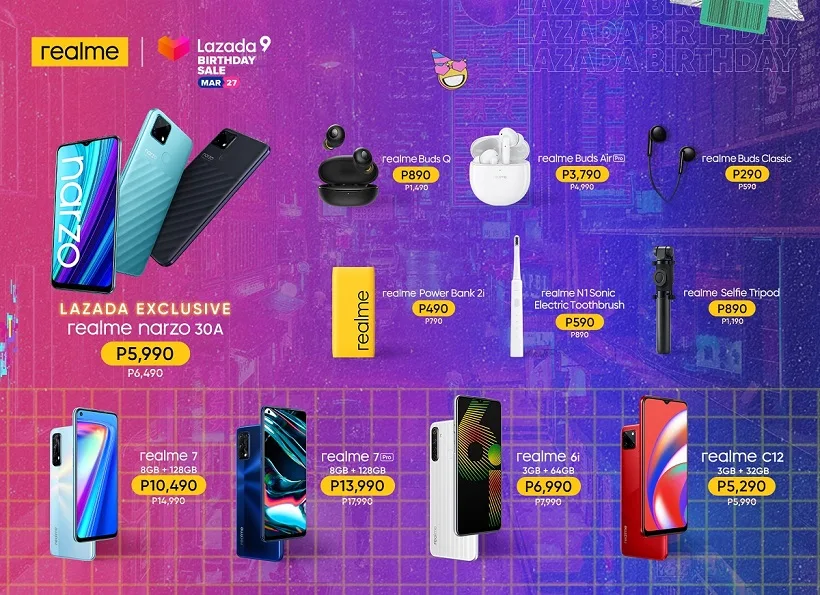 realme narzo 30A: Available at a discounted price on Lazada Birthday Sale!