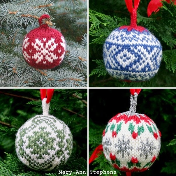 http://twostrands.com/2012/08/27/christmas-balls-a-free-knitting-pattern-pdf/