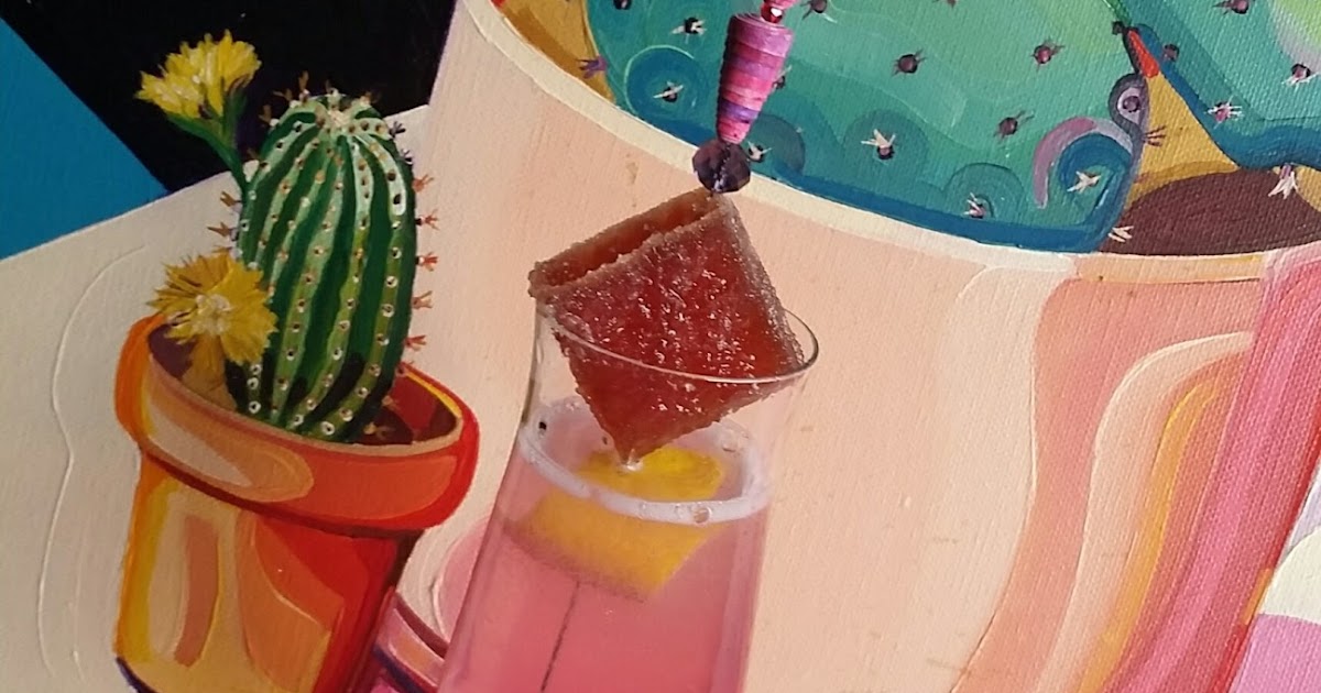 The MARTINI DIVA PRICKLY PEAR ( Cactus Pear) CHAMPAGNE COCKTAIL