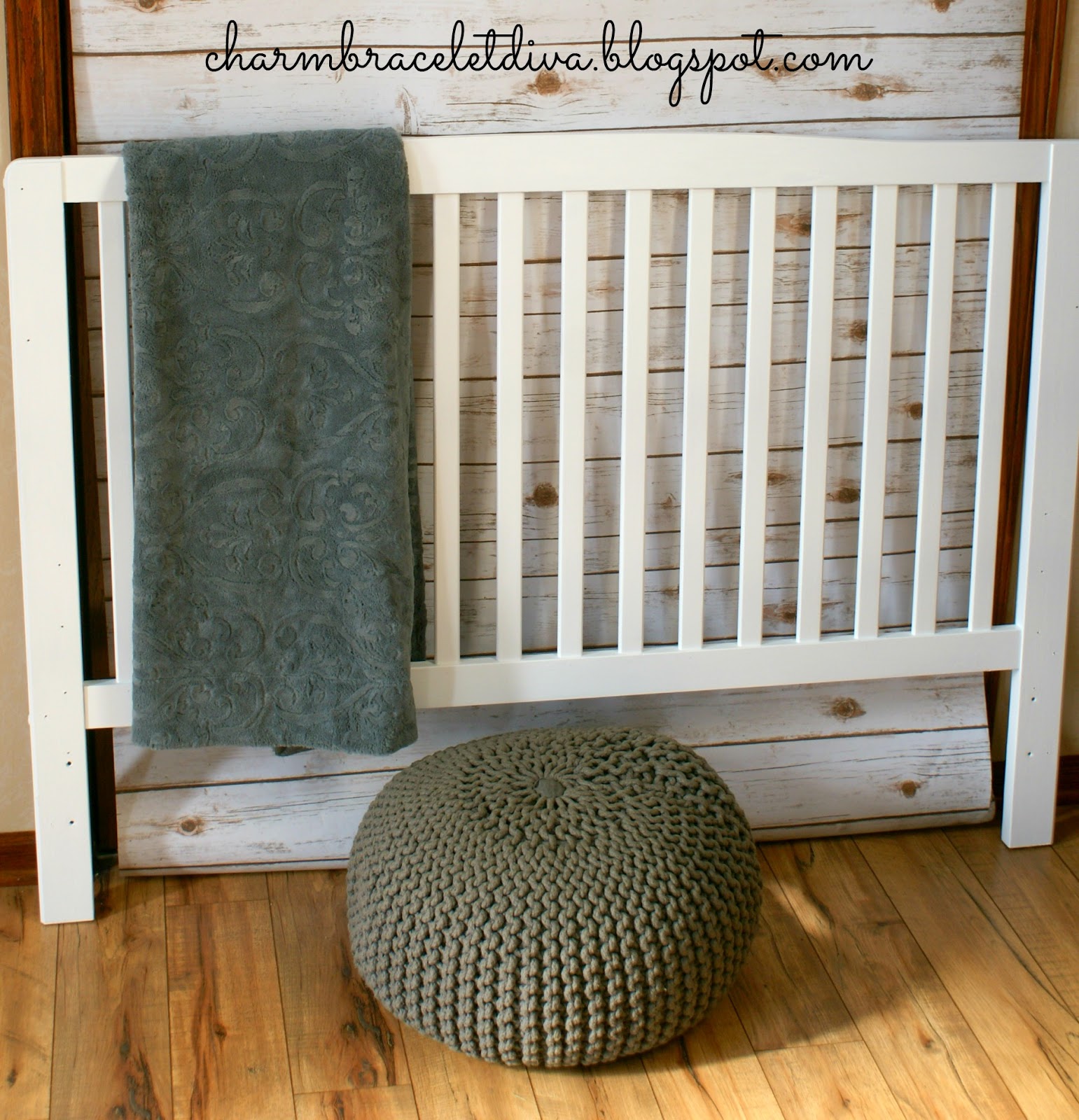 Our Hopeful Home Spray Painted Crib Turned Headboard and HomeRight Paint Sprayer GIVEAWAY!
