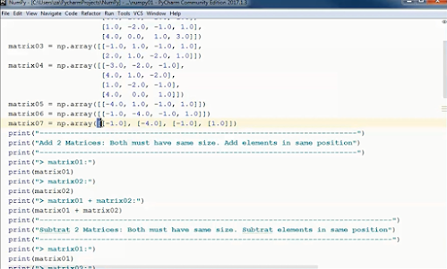 Prototype Project: Python NumPy (Tutorial 01) - Intro to Linear Algebra