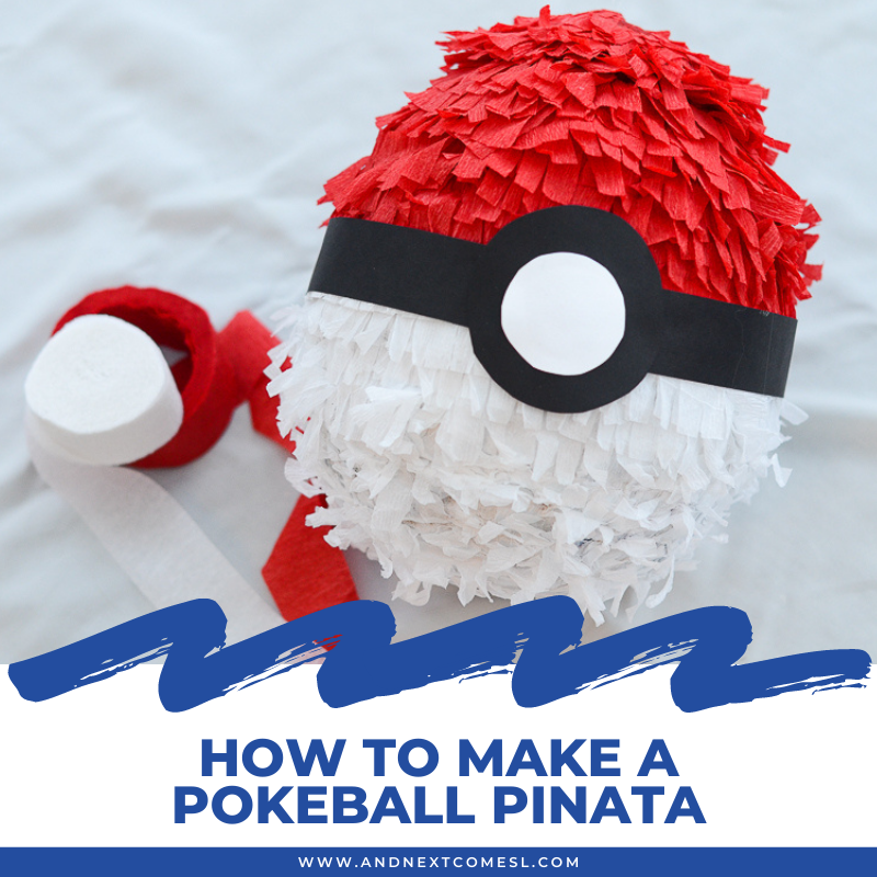 DIY POKEMON BALL PINATA/ POKEMON PINATA IDEA 