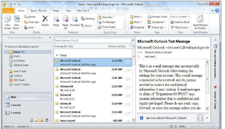 Procedure to configure Microsoft Outlook Client