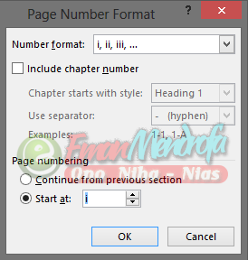 Mengubah Format Nomor Halaman Mengubah Format Nomor Halaman