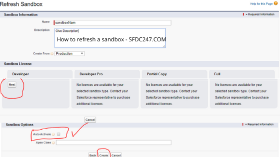 sasalesforce sandbox refresh, salesforce sandbox refresh best practices