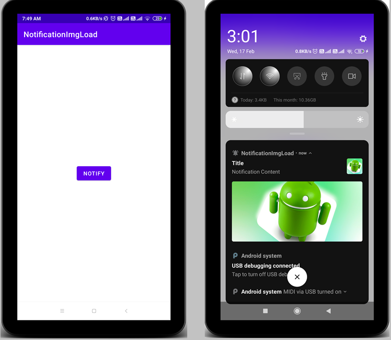 TutorialsBuzz Android Notification Load Image from Url Using Glide In