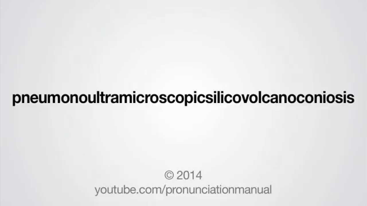Pneumonoultramicroscopicsilicovolcanoconiosis