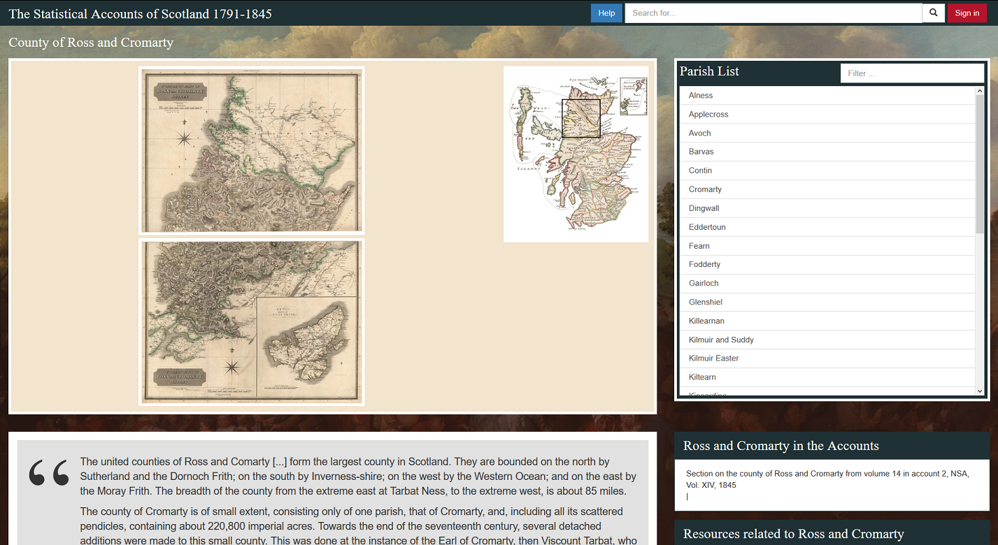 The GENES Blog New Statistical Accounts of Scotland website launched