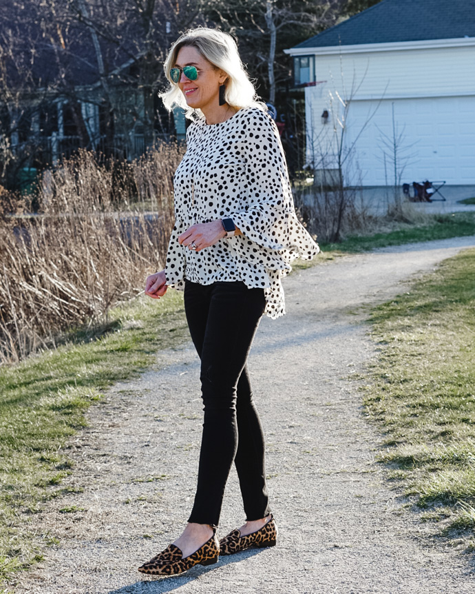 cheetah print top