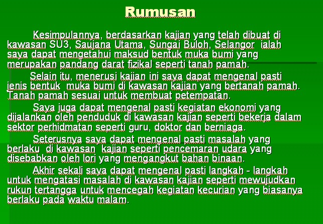 Kerja Kursus Geografi Pencemaran Alam Sekitar  Kerja kursus / folio