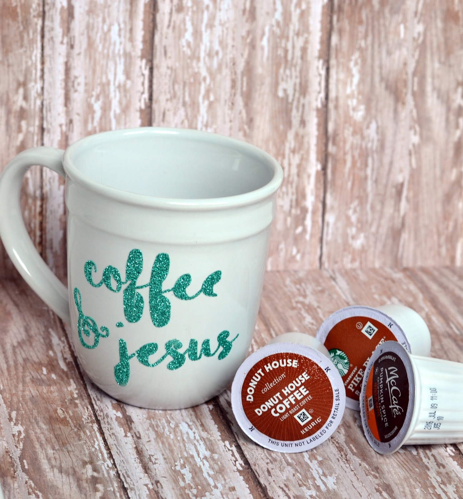 Glitter Coffee Mug Made Two Different Ways