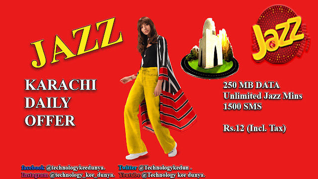 JAZZ-KARACHI-DAILY-OFFER | Jazz Karachi Daily Hybrid Packages