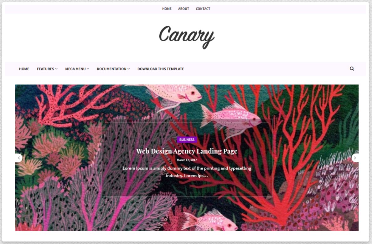 Canary Blogger Template
