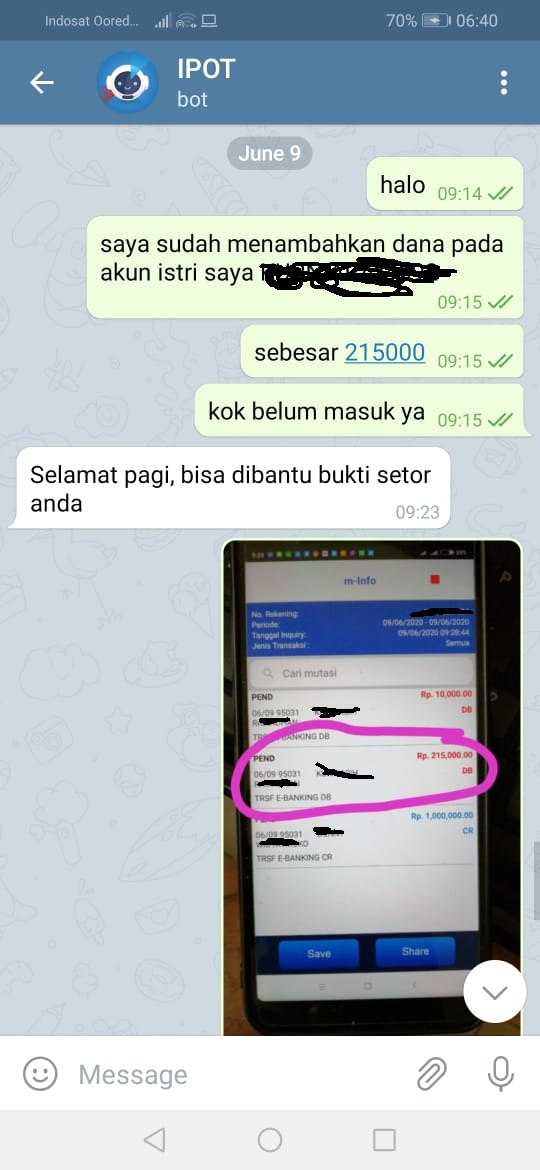 Hanya Sebuah Omong Kosong Sudah Transfer Ke Rdn Tapi Uang Tidak Masuk