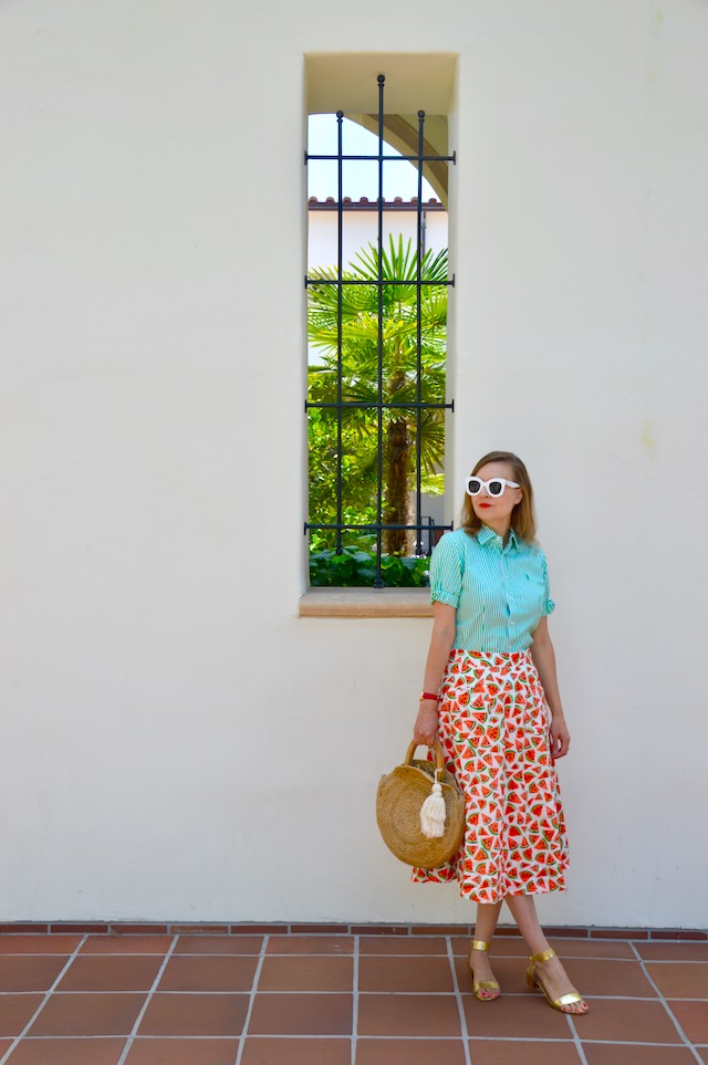 Hello Katie Girl Whimsical Watermelon Skirt