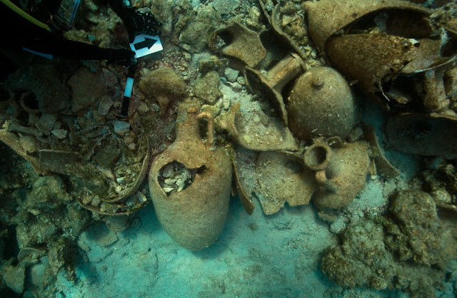 Ancient shipwrecks discovered off Greek island of Evitha