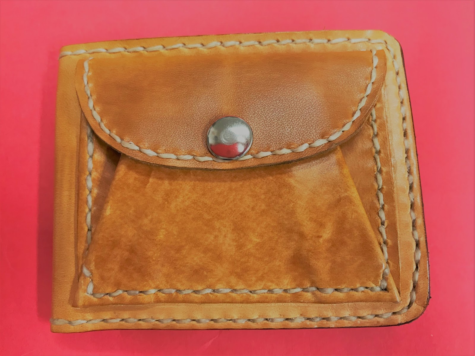 La ventana del cuero Cómo hacer una cartera billetera de cuero. Patrón.