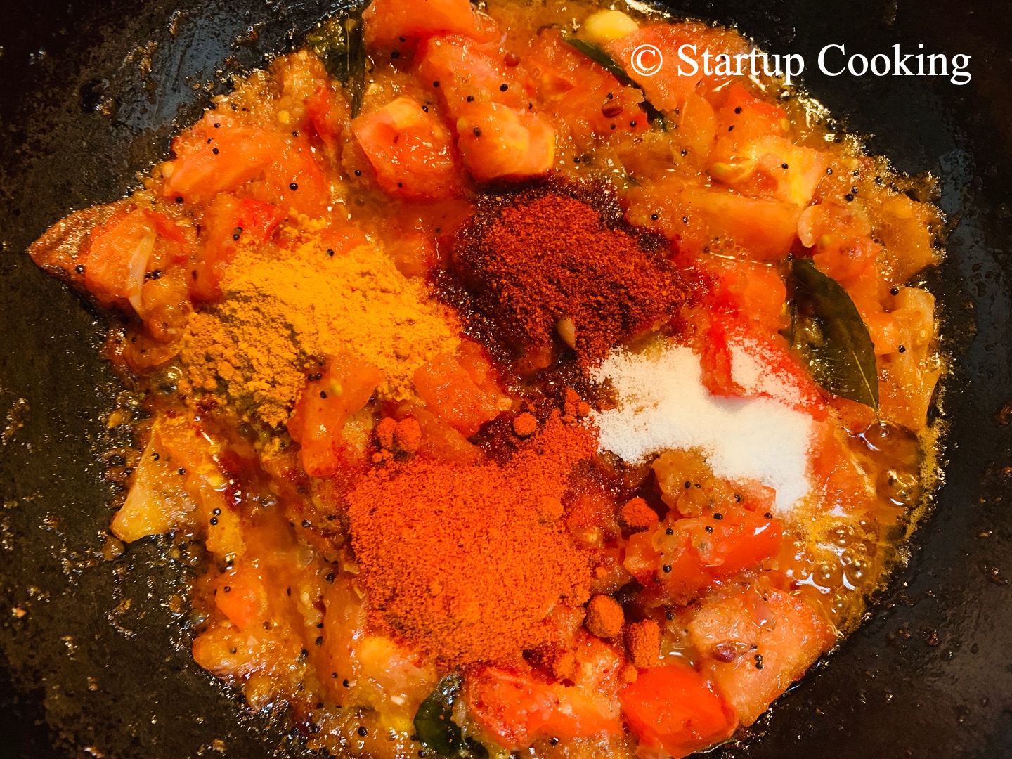 Onion Tomato 🍅 Thokku Recipe Side Dish for Breakfast Startup Cooking