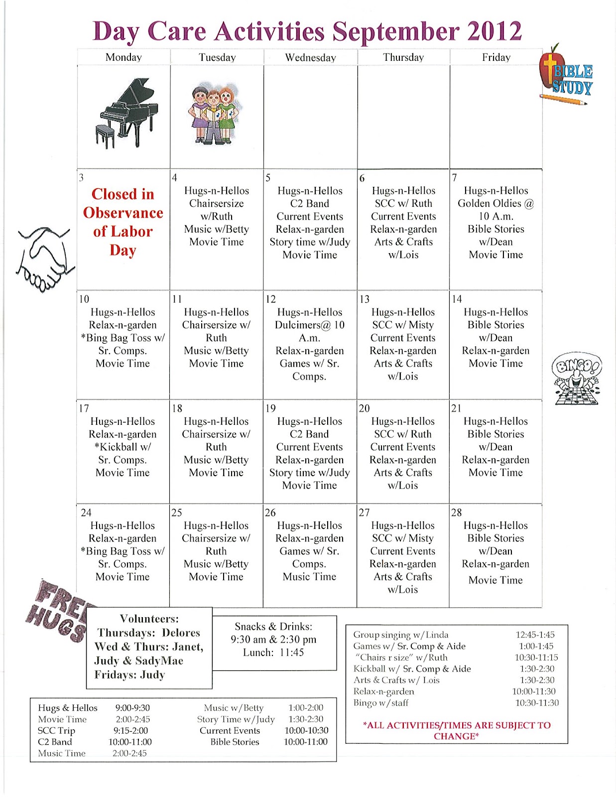 Senior Services Newsletter September 2012 Newsletter