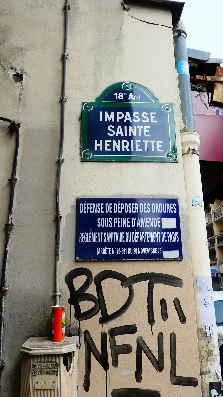 Parisbiseart Impasse SaintFrançois Impasse SainteHenriette