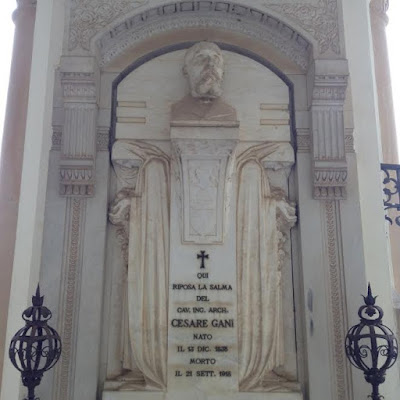 Guido Bianconi a Siena: tomba di Cesare Gani