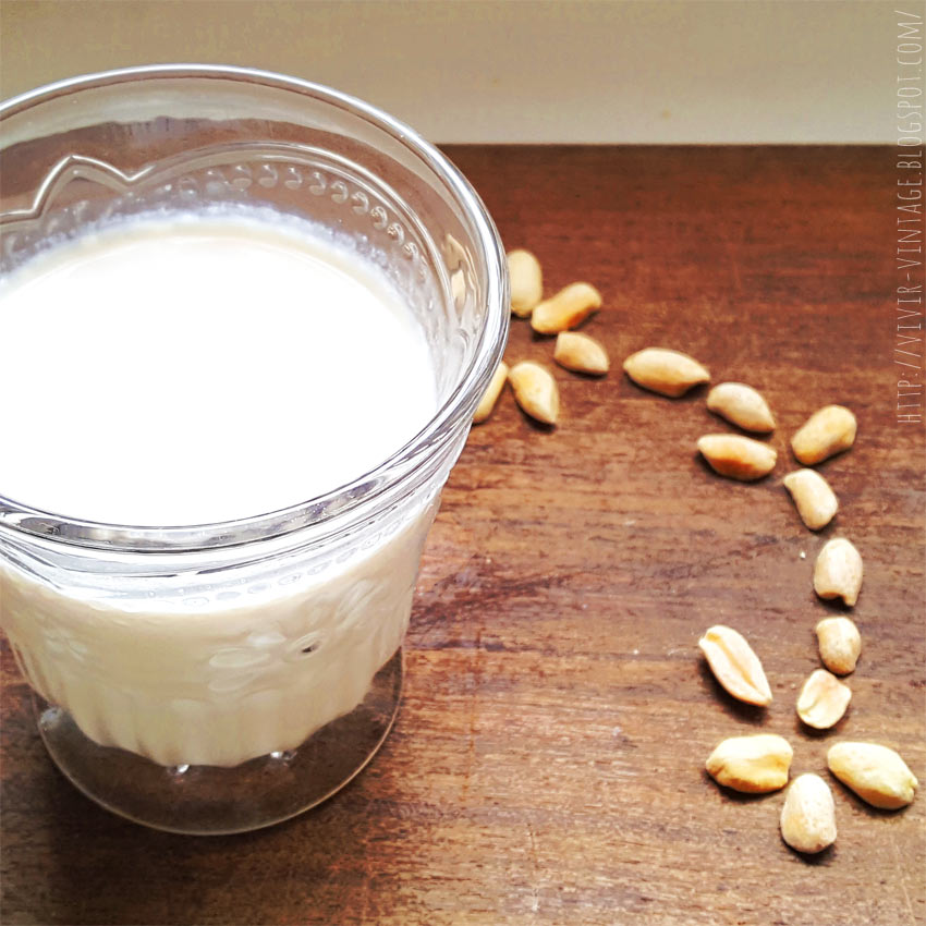 leche vegetal de cacahuate