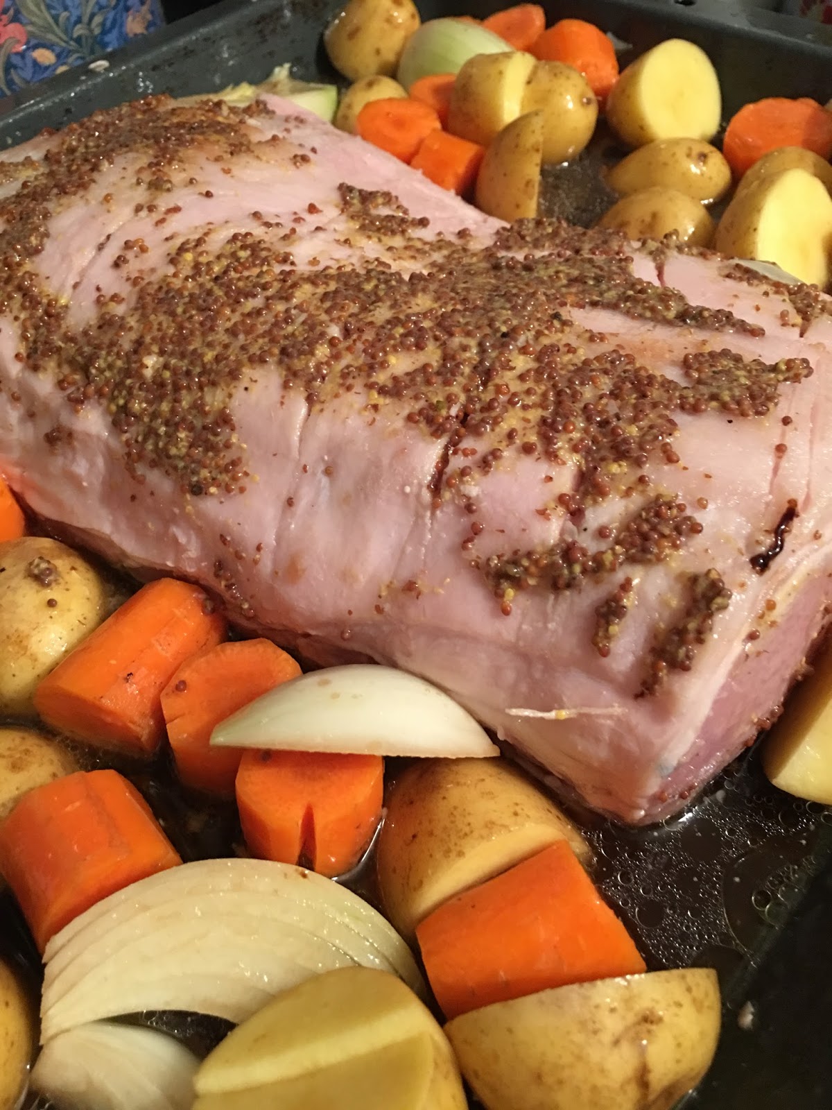 A TV appearance and a recipe. Germanstyle roast pork with "Heaven and