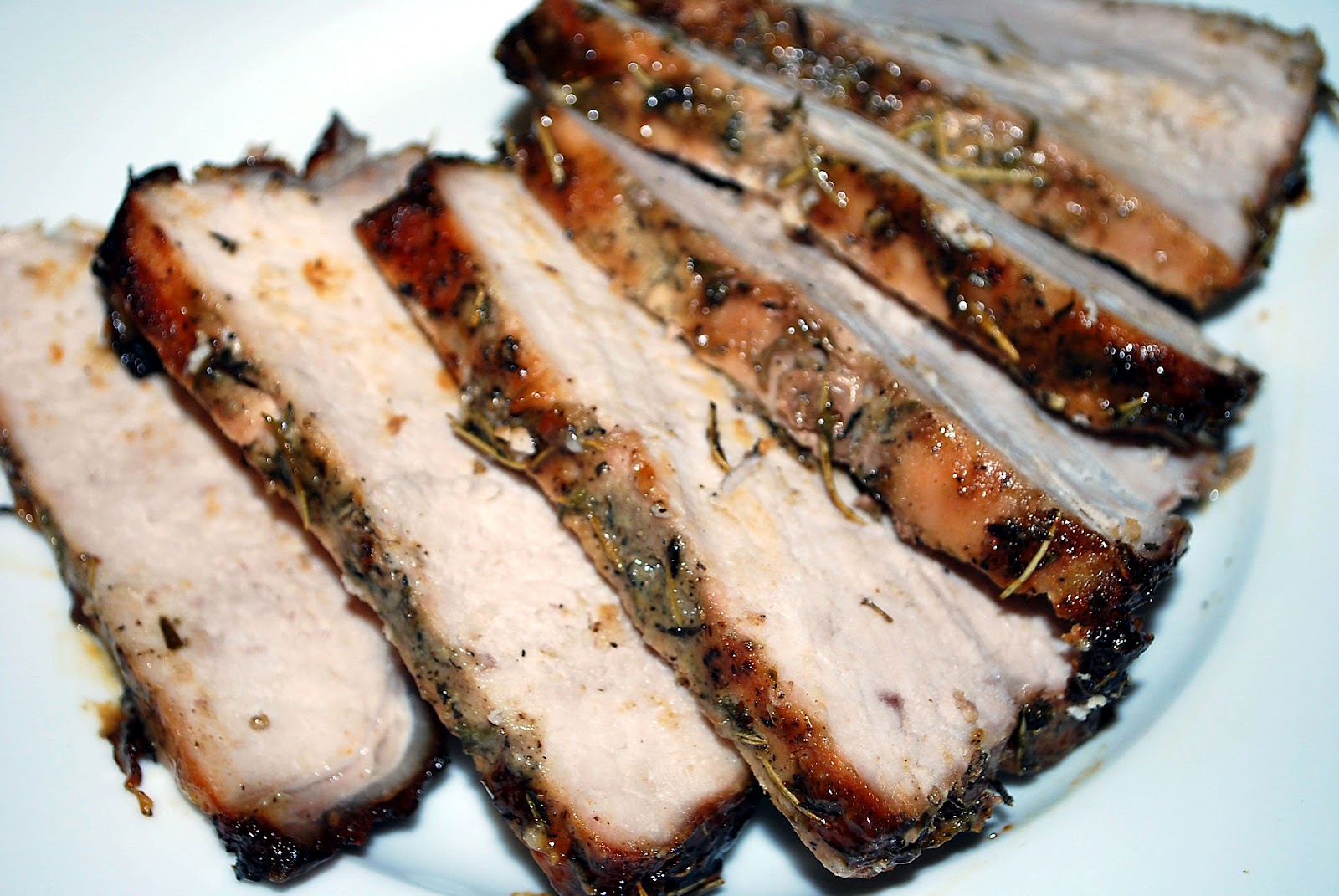 Lucy's Ladle Spicy Honey Mustard and Herb Pork Loin Roast