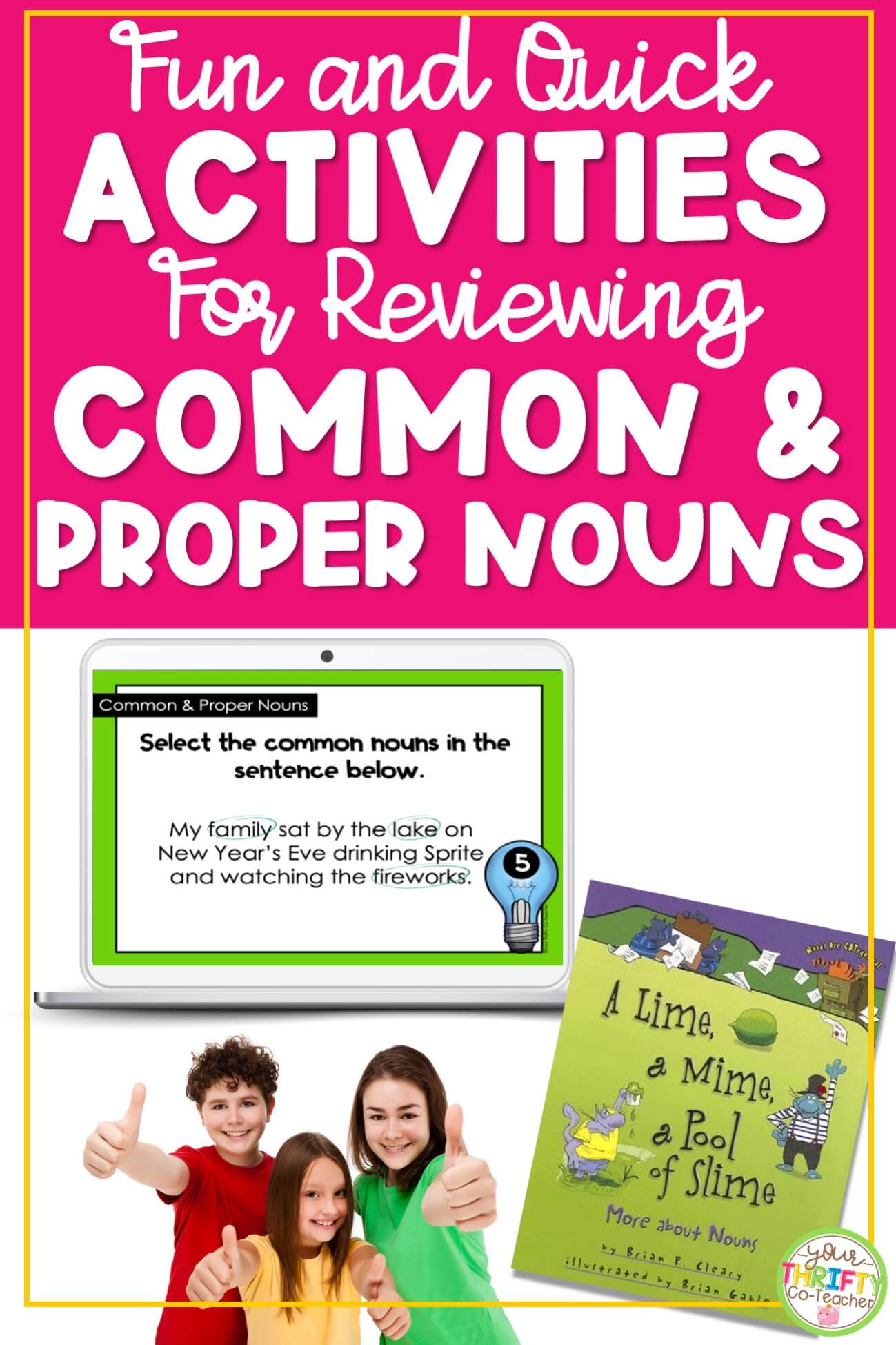 Fun Common Nouns and Proper Nouns Review Activities Your Thrifty Co