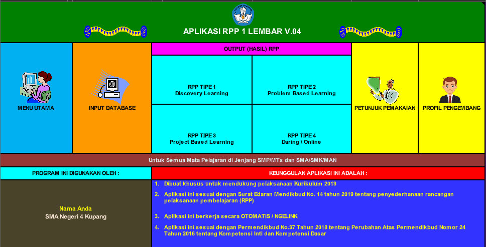 Download Aplikasi Rpp 1 Lembar Versi 0 4 Terbaru Tahun 2020 2021 Bilal Web Inspirasimilenial