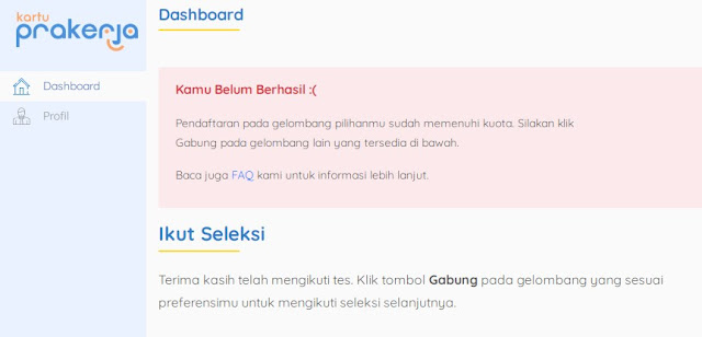 Gagal Ikut Tes Daftar Kartu Prakerja 2020 Gelombang I Jadwal Dan Tes Daftar Kartu Prakerja Gelombang Ii Senin 20 April 2020 Aulaku Com Media Informasi Ter Update