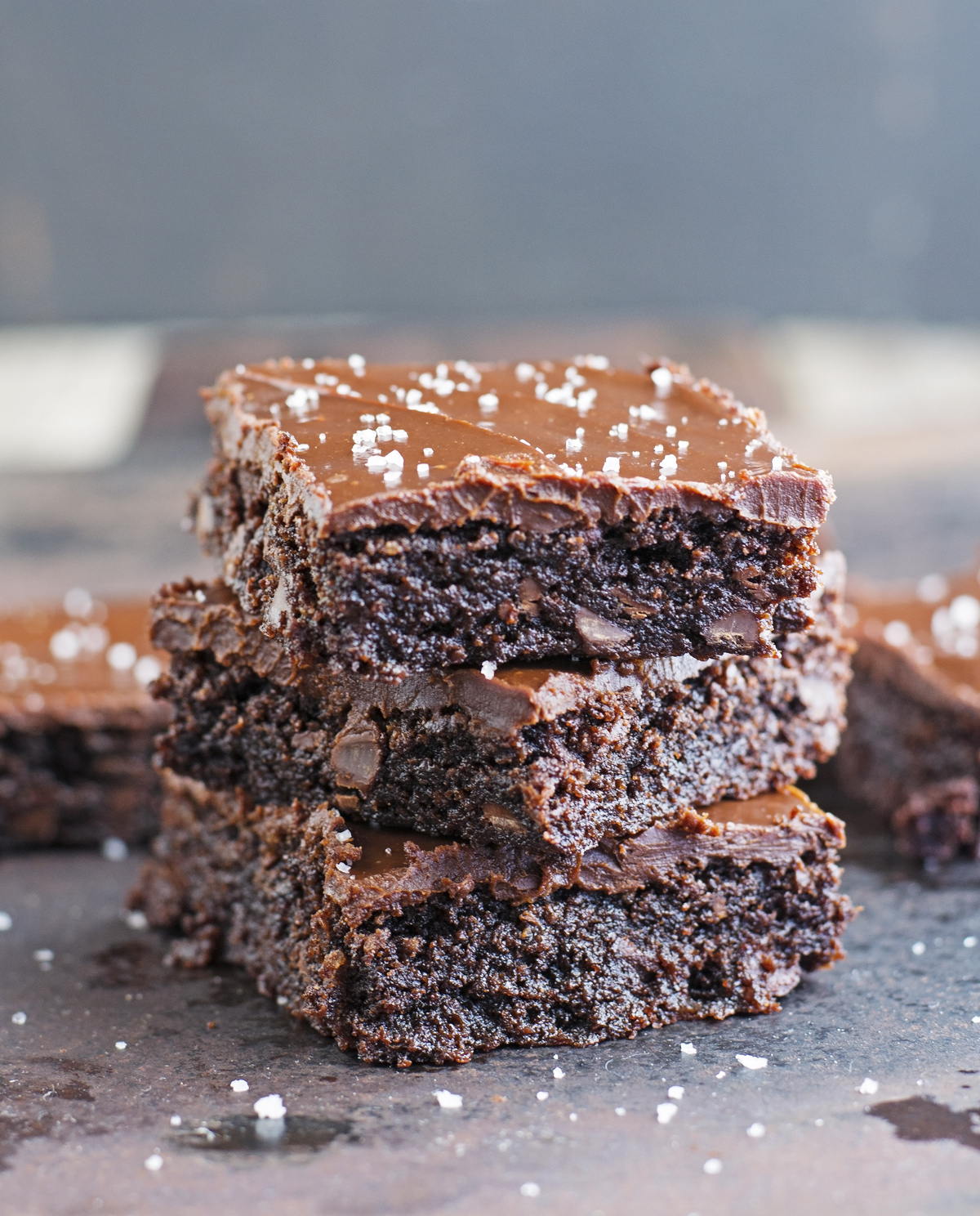 The Iron You Salted Double Chocolate Almond Butter Brownies