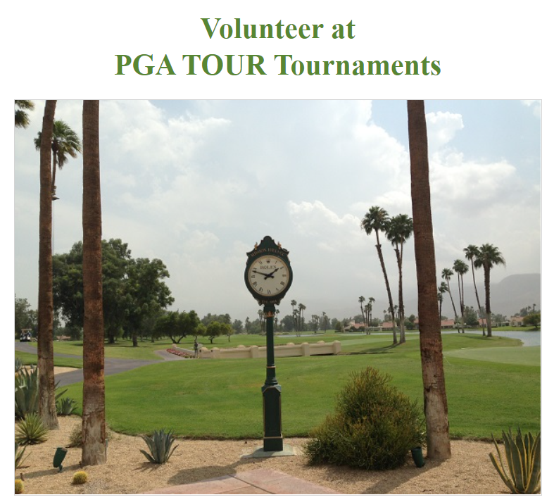 Golf Volunteers PGA TOUR Volunteering in 2021