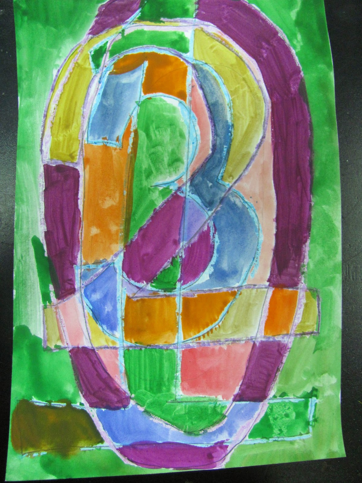 ES MS Art at Dalat 3rd Grade Project Jasper Johns Numbers