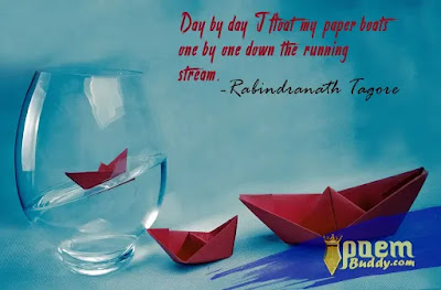 Paper Boats Rabindranath Tagore Poem In English Tagore Poem Poem Buddy স্বপ্ন আমার পূরণ হলো তোমার বুকে এসে. paper boats rabindranath tagore poem