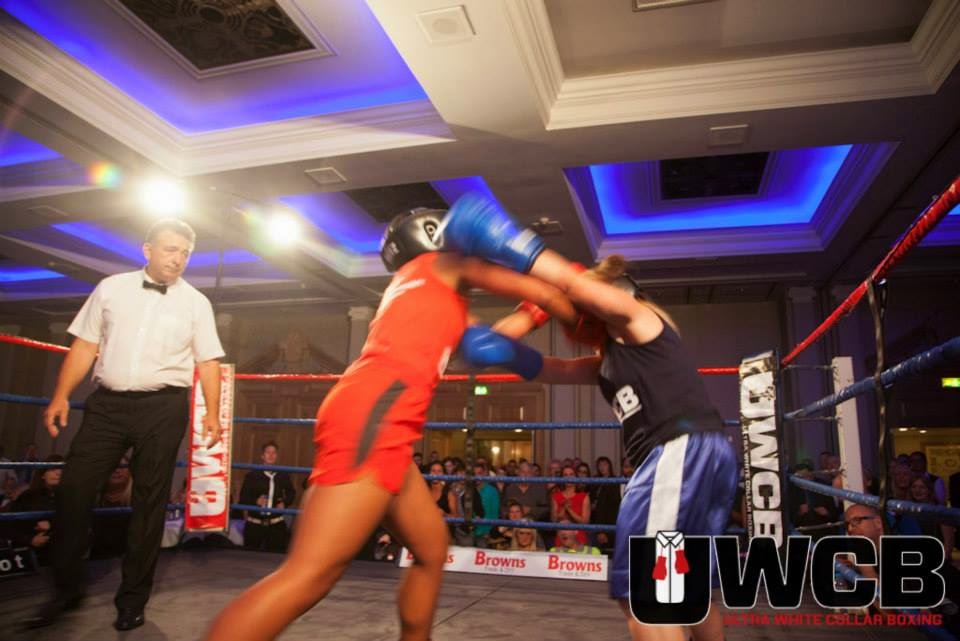 Ladies Ultra White Collar Boxing - Brighton - Tess Agnew and Amy Stribbling