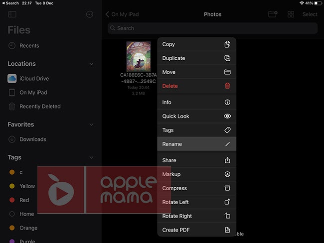 Cara Rename Foto di iPhone dan iPad