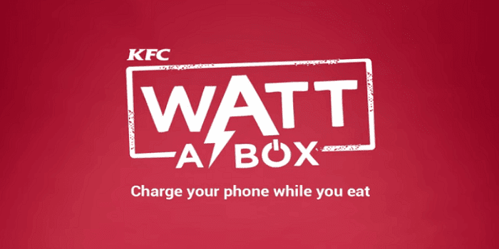 Meet KFC Watt A Box To Charge Your Phone