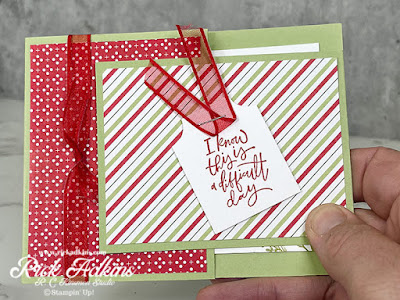 Cute Little Fun Fold sympathy card using the Beauty of Tomorrow during my December 2021 Mystery Stamping Night!