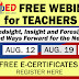 DepEd FREE WEBINARS for TEACHERS (Aug. 5, 12, 19, 26) 2:00PM - FREE Certificates