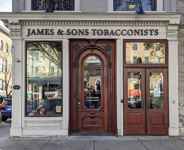 Downtown Saratoga Springs: James and Sons Tobacconists