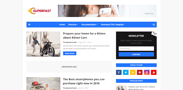 SuperFast Premium Blogger Template SuperFast Premium Blogger Template