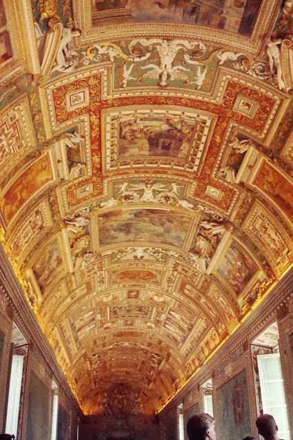 Ceiling in the map room, Vatican museum