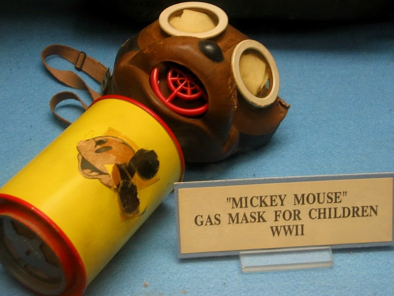 Mickey Mouse Gas Masks for Children From World War II vintage everyday