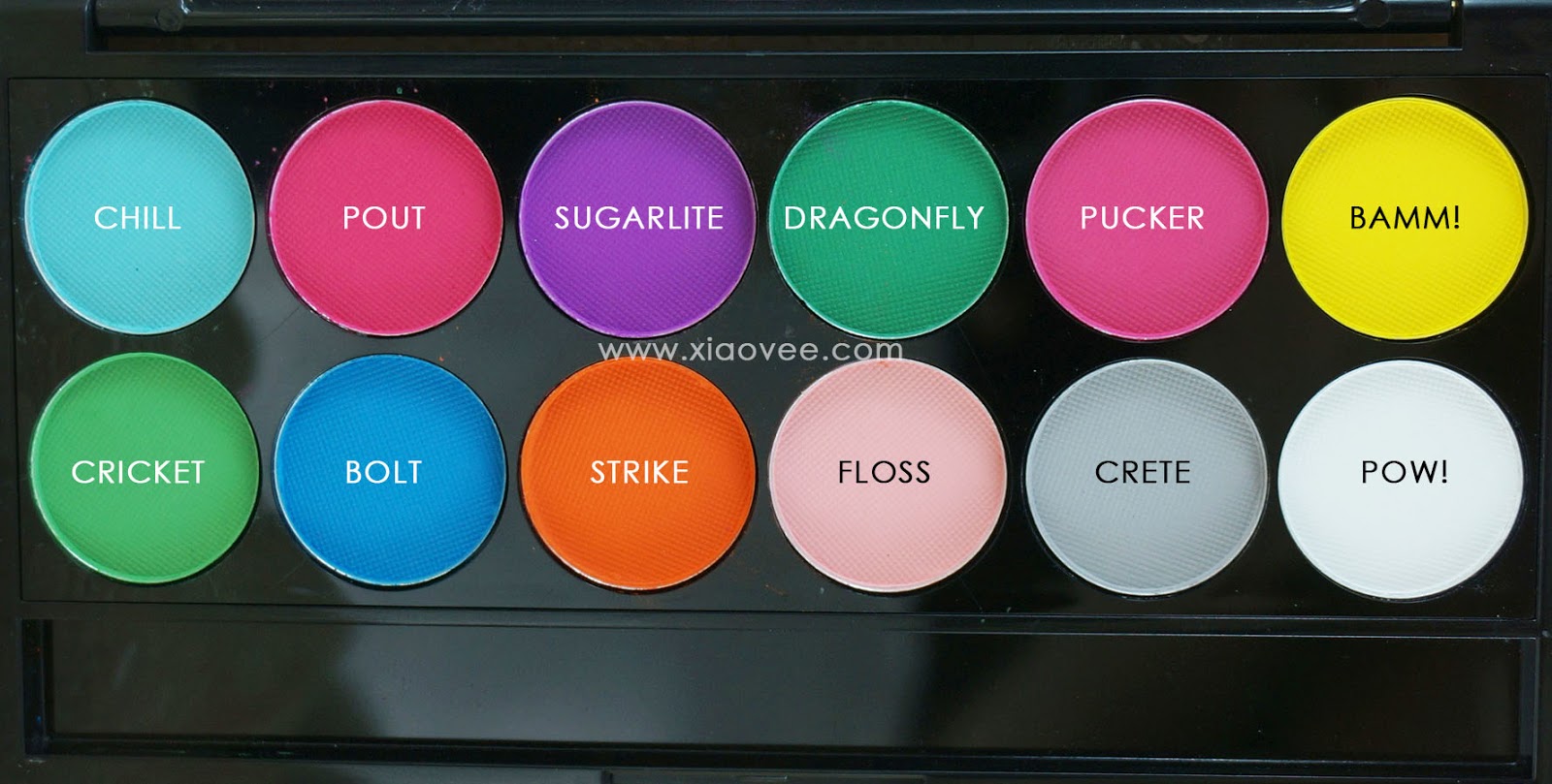 Sleek i-Divine Ultra Mattes V1 Brights Palette review, neon affordable palette