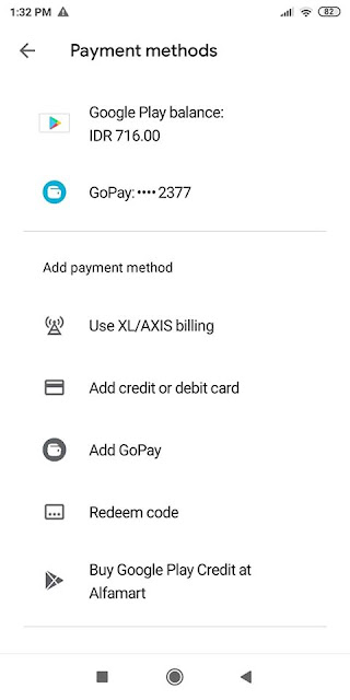 beli aplikasi edit foto di google play pakai gopay